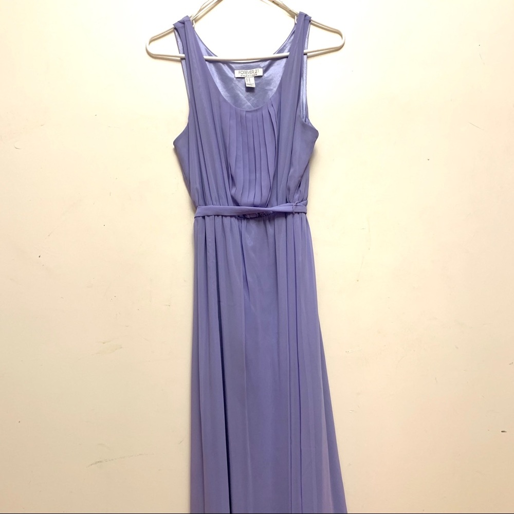 Sleeveless Lavender Maxi Dress